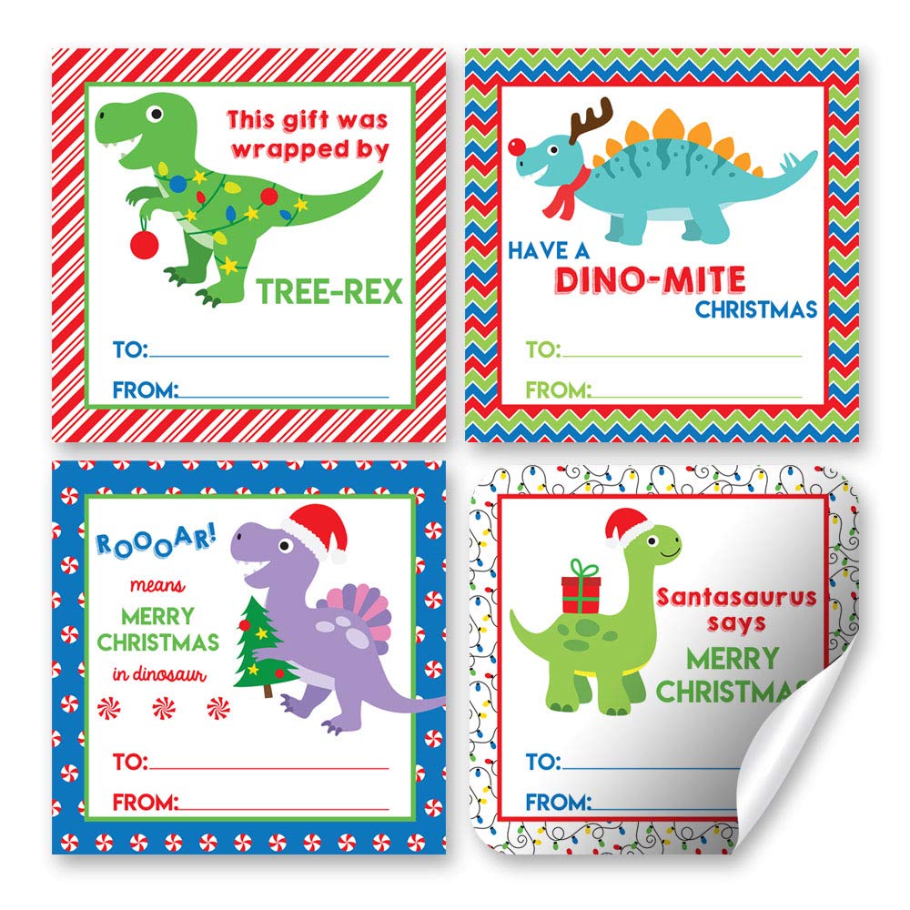 Baby Dinosaur Stickers, Dinosaur Birthday Party Favor Labels, Dino
