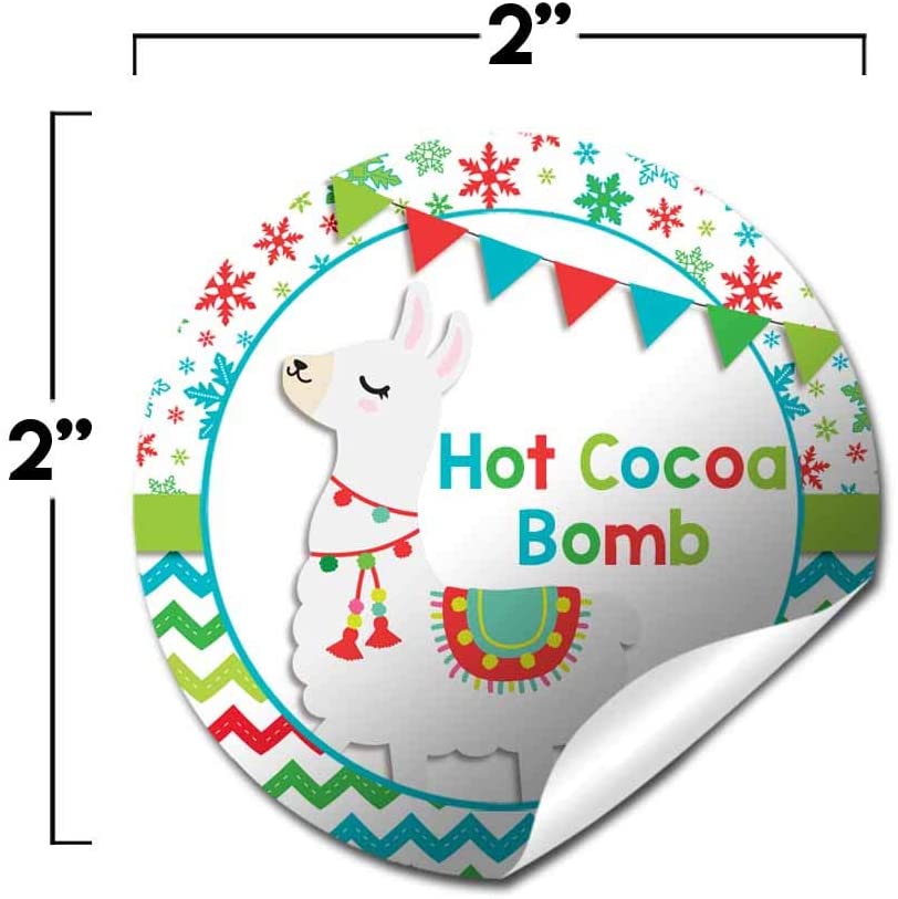 hot cocoa bomb stickers