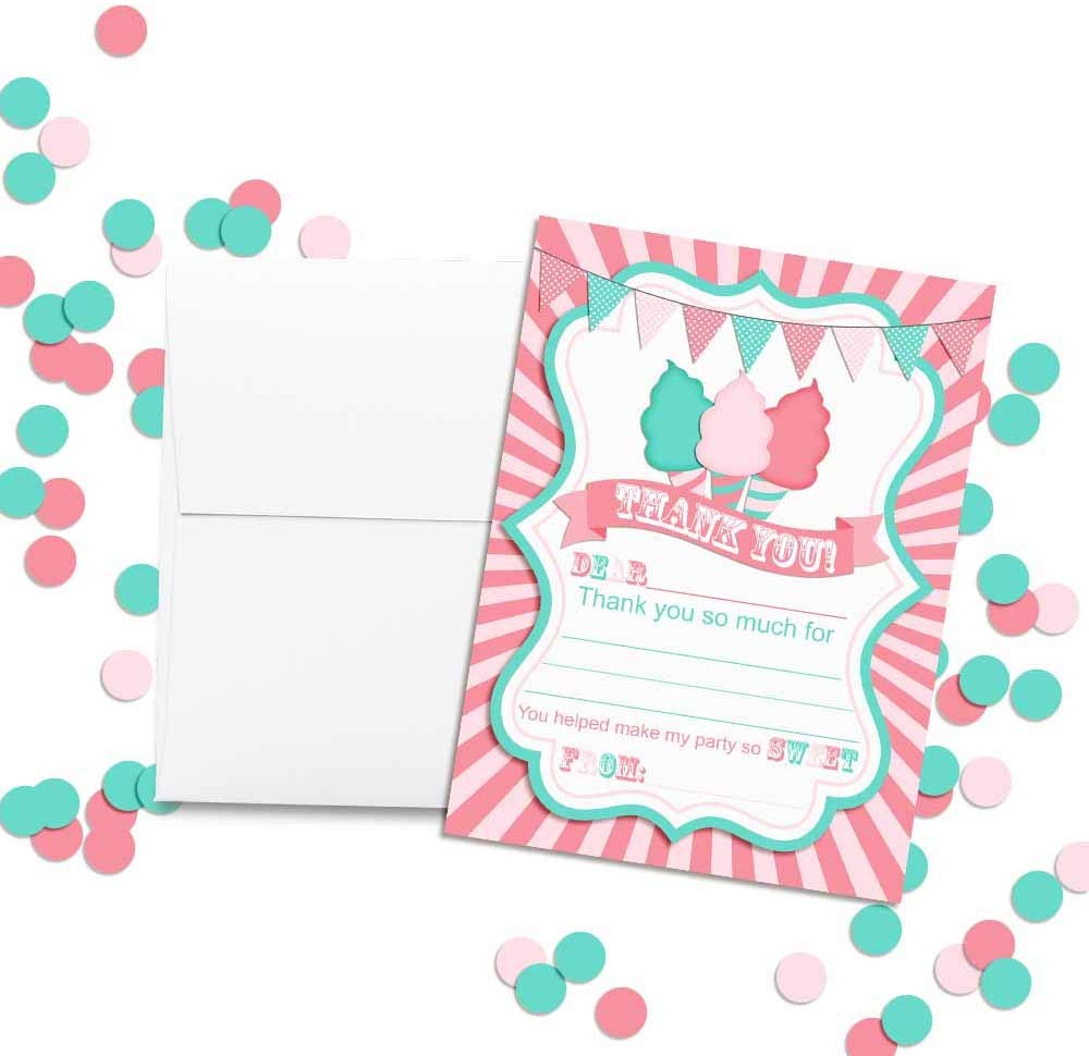 Cotton Candy Thank You Cards