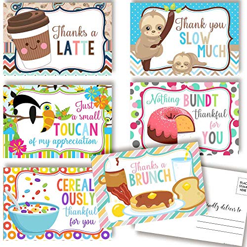 thumbnail image 2 of 40 Thank You Cards With Funny Food Puns - 4x6 Blank Greeting Cards For All Occasions 2 of 14