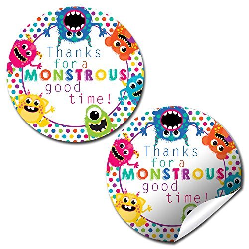 Colorful Monster Party Stickers