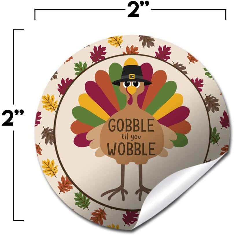 Cool Thanksgiving Football Gobble Player Turkey Square Sticker | Zazzle