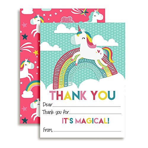 Dancing Unicorn Thank You Cards