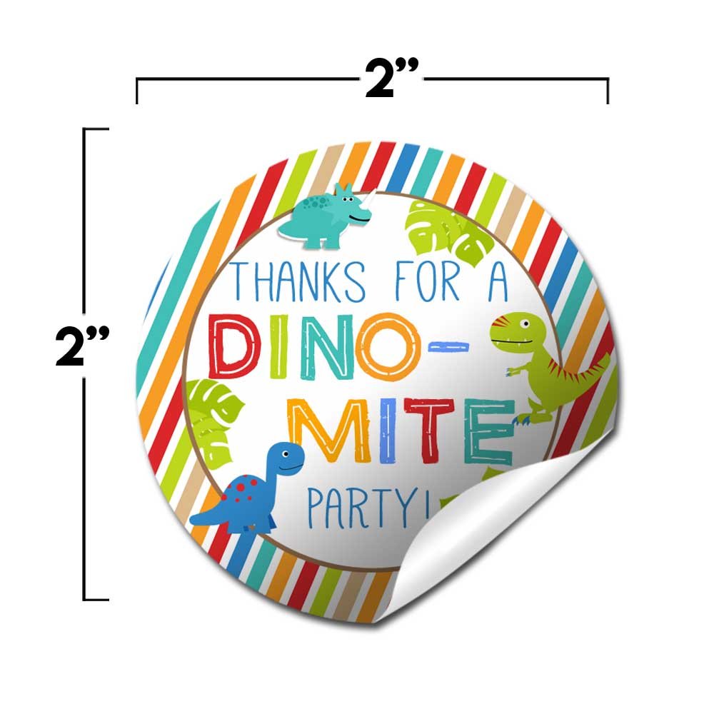 Dinosaur Party Stickers (Boy)