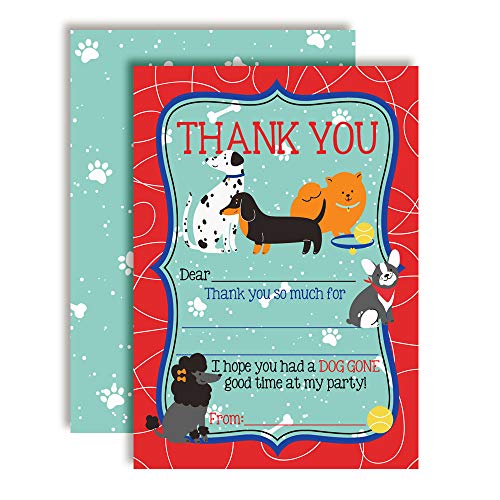 Dog Thank You Cards for Kids