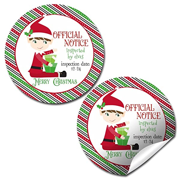 elf-inspection-christmas-gift-tag-stickers-amanda-creation for Free Printable Elf Gift Tags Elf Inspection Christmas Gift Tag Stickers – Amanda Creation for Free Printable Elf Gift Tags