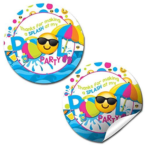 Emoji Pool Party Stickers (Girl)