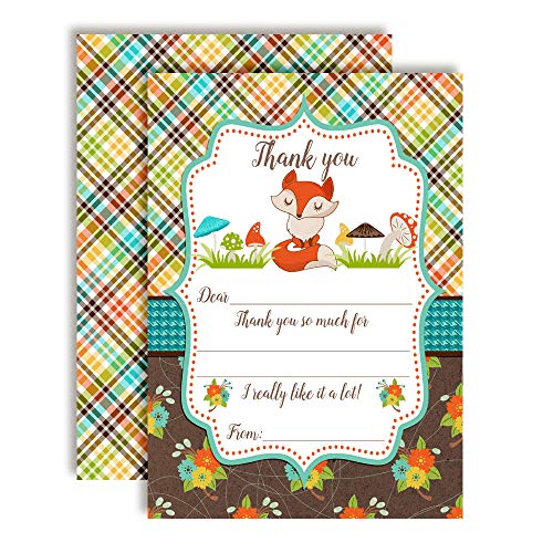 Fall Fox Thank You Cards