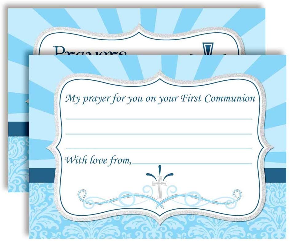 First Communion Prayer Cards