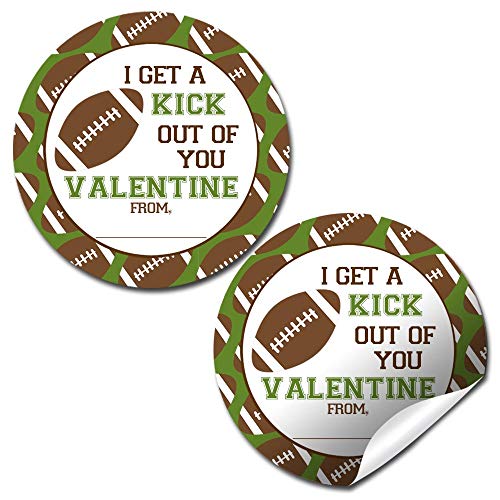 Football Valentine Stickers