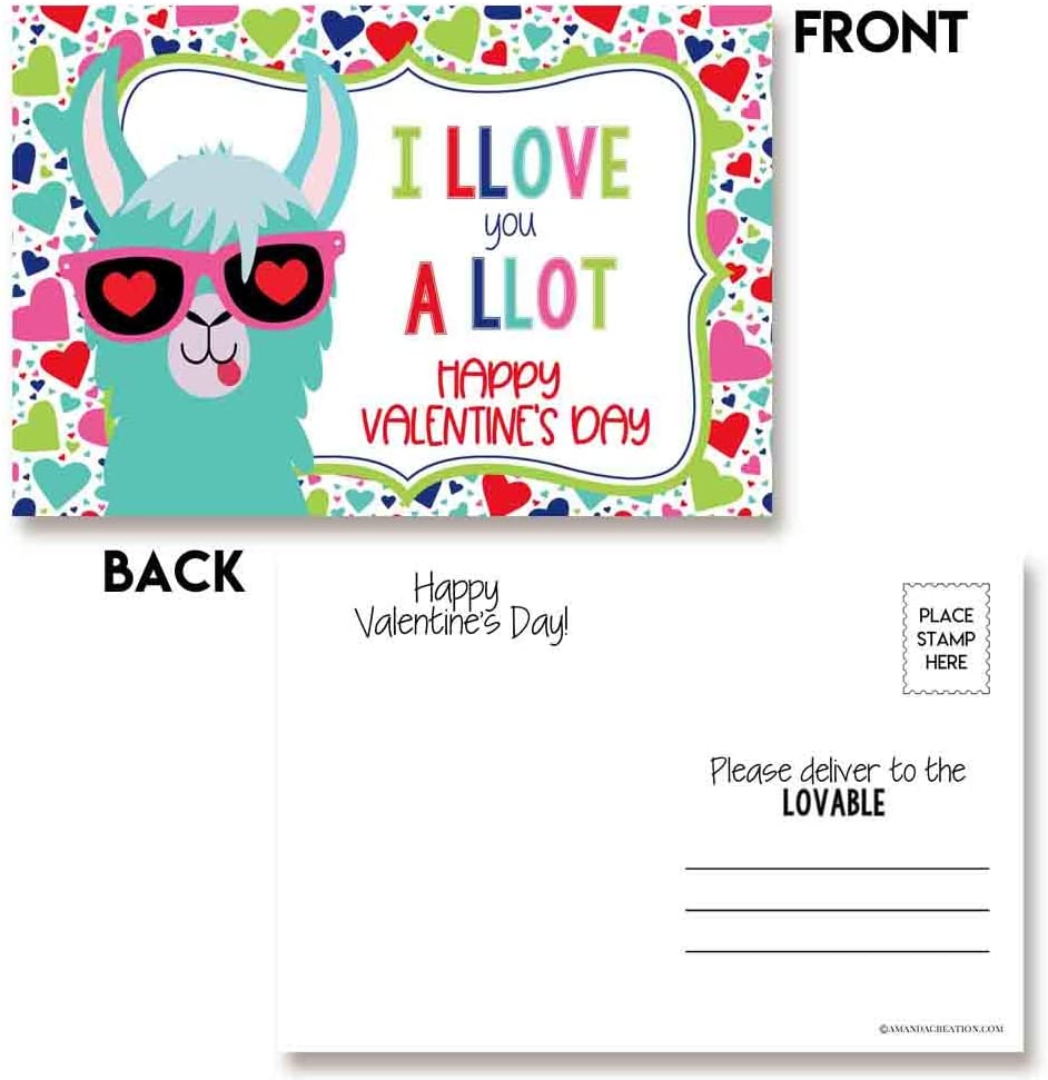 Animal Valentine s Day Postcards Amanda Creation Animal valentine s day postcards amanda creation