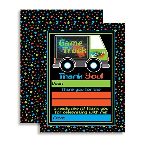 Game Truck Thank You Cards