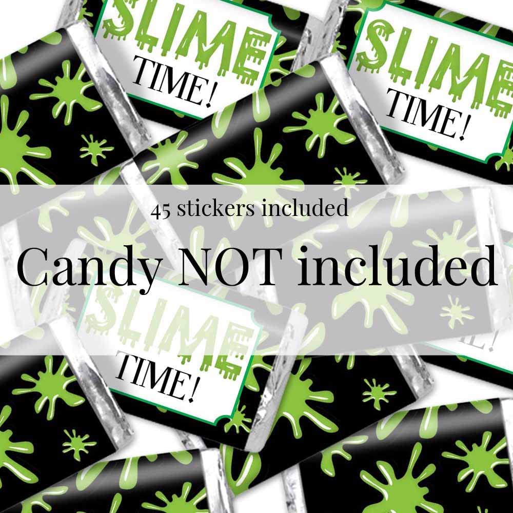 Green Slime Birthday Mini Candy Bar Wrappers – Amanda Creation