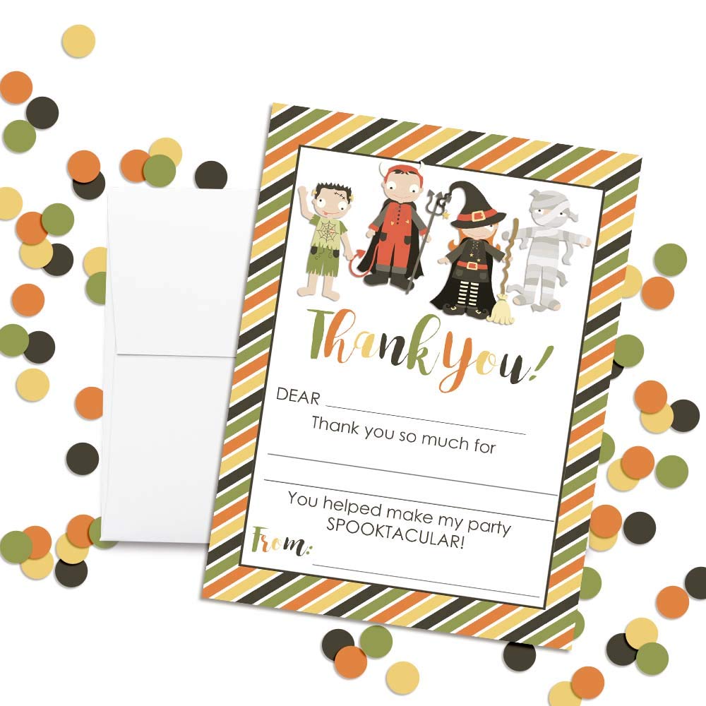 Halloween Costume Party Thank You Notes