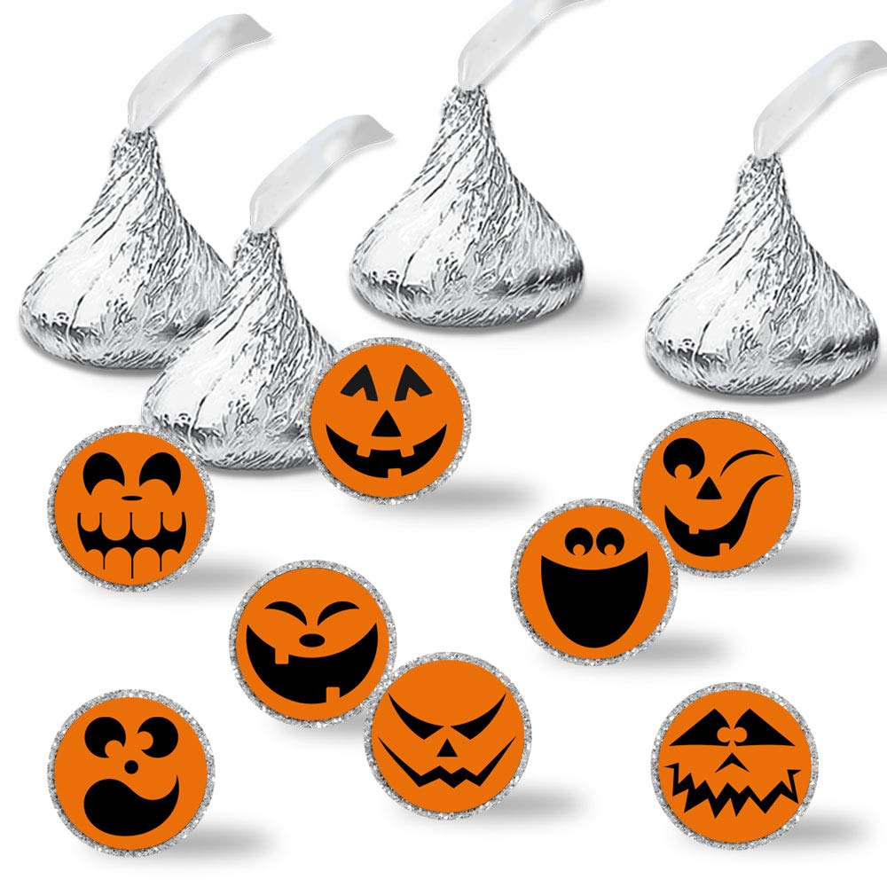 Halloween Jack-O-Lantern Party Kiss Stickers