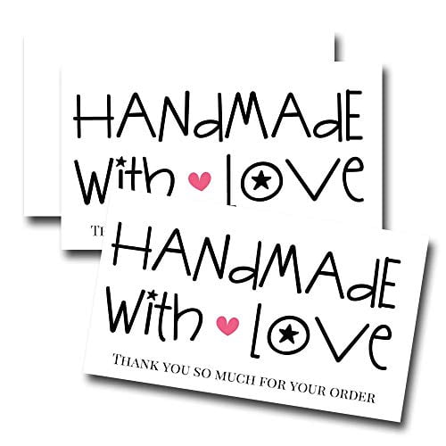 Handmade with Love Package Inserts for Small Business – Amanda Creation