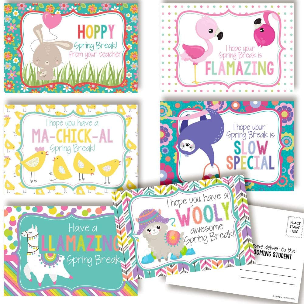Spring Break Postcards for Teachers – Amanda Creation