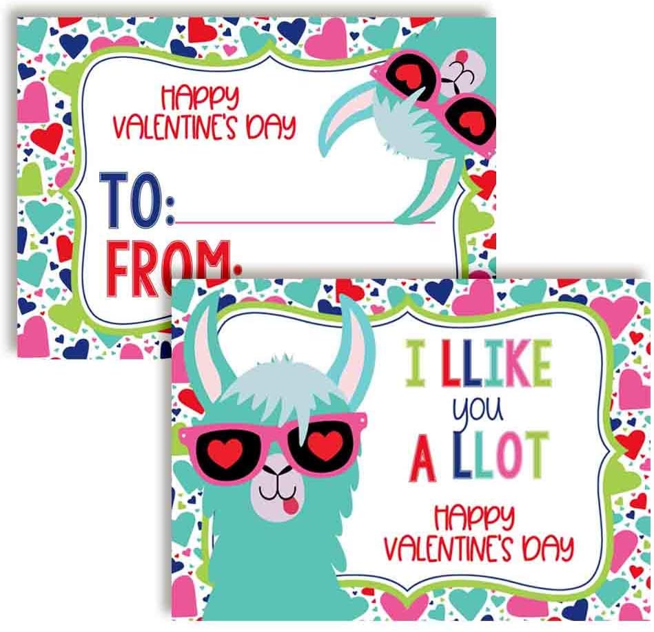 Llama Classroom Classroom Valentine Exchange Cards – Amanda Creation