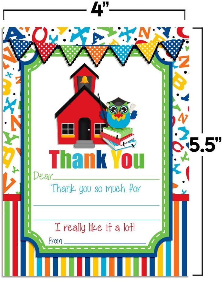 Kindergarten Graduation Thank You Cards Kindergarten Graduation Thank You Cards