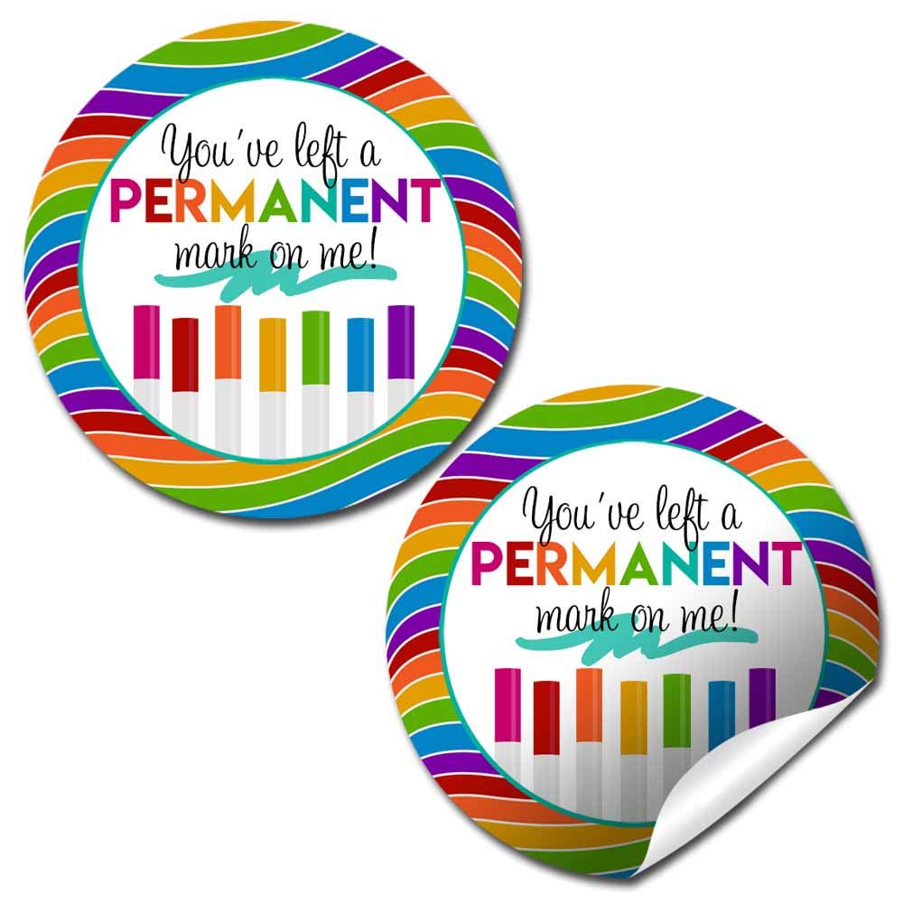 Left Sticker Left A Permanent Mark Teacher Appreciation Stickers – Amanda Creation