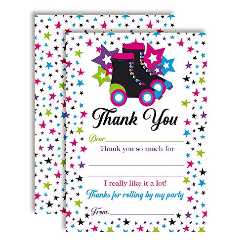 Star Roller Skating Thank You Cards