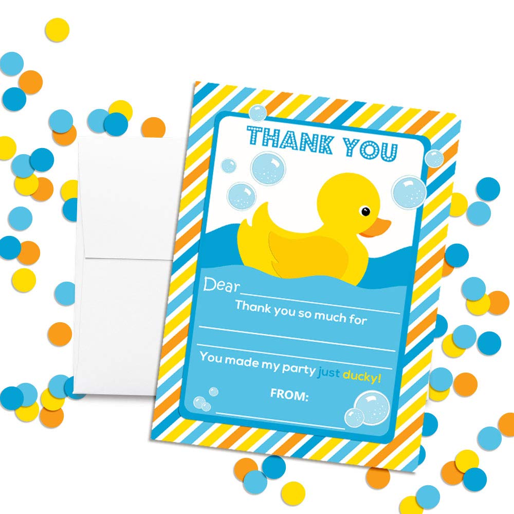Little Rubber Duckie Thank You Cards