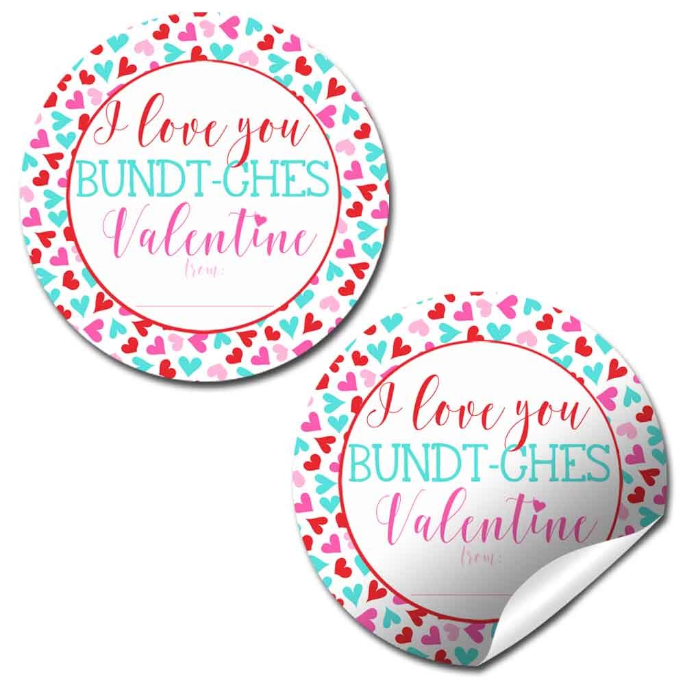 Love You S'more Valentine's Day Party Favor Stickers