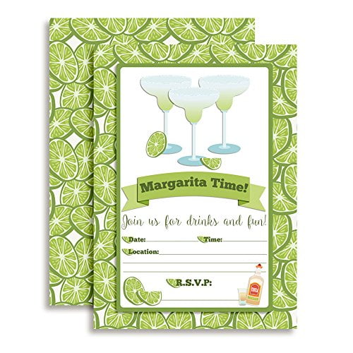 Margarita Time Party Invitations