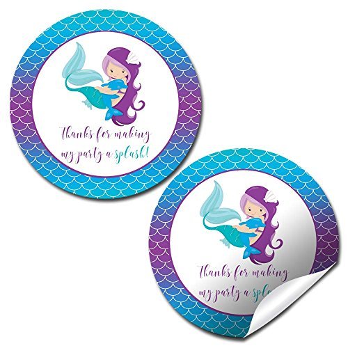 Magical Mermaid Party Stickers (light complexion)