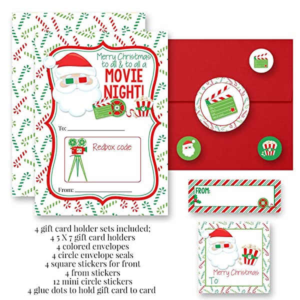 Free Printable} Merry Christmas Gift Card Holder