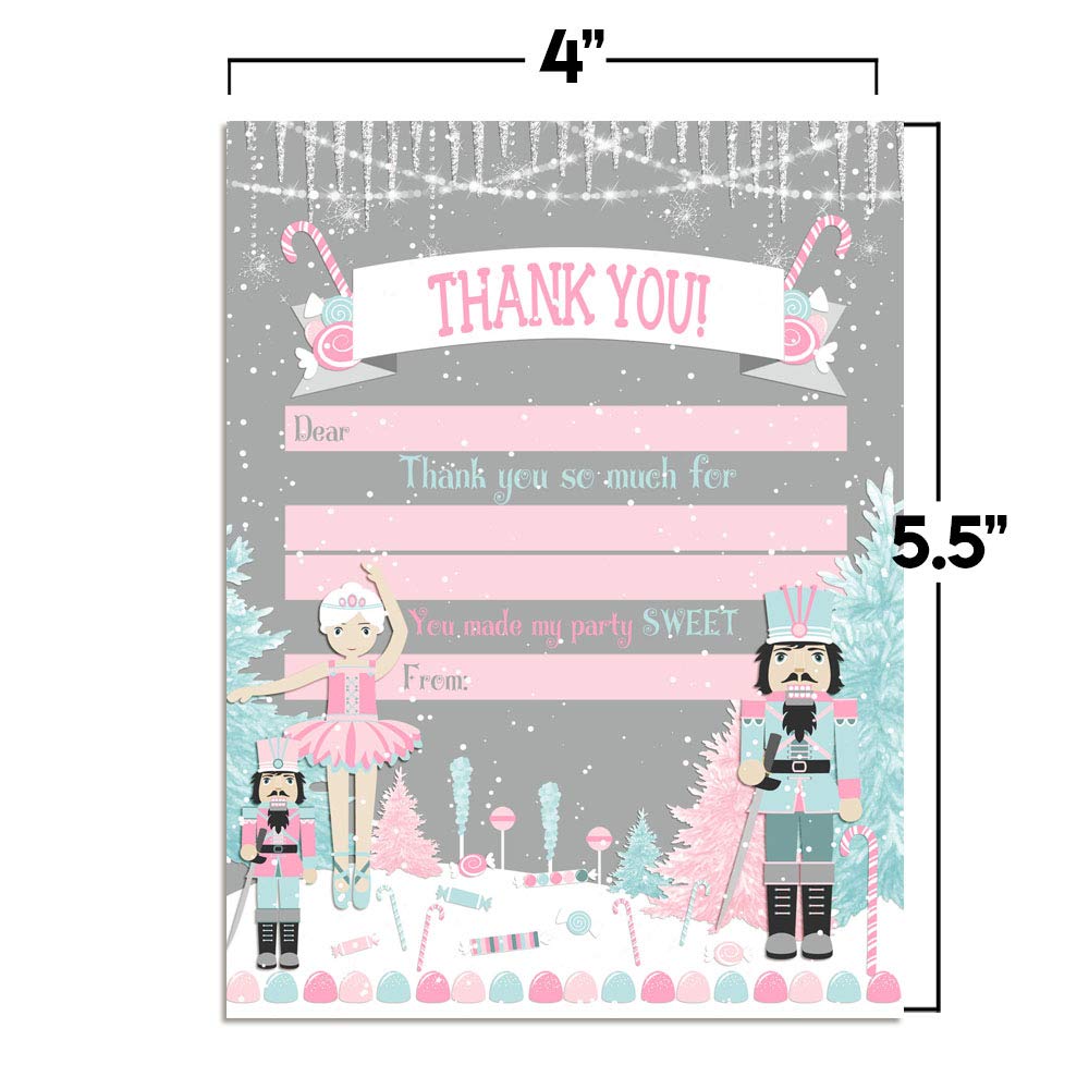 nutcracker land of sweets thank you cards