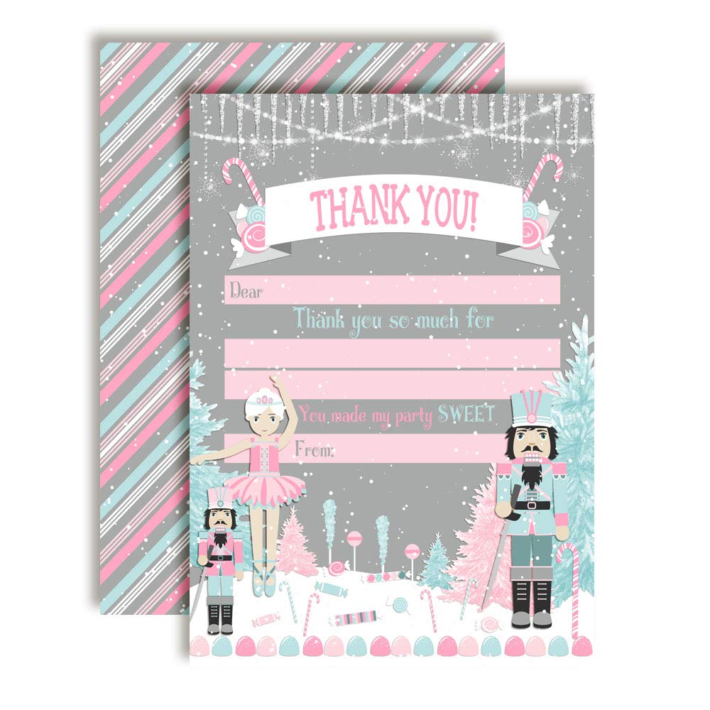 nutcracker land of sweets thank you cards