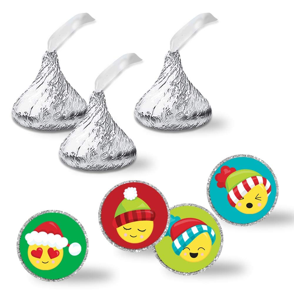 Christmas Emoji Kiss Stickers