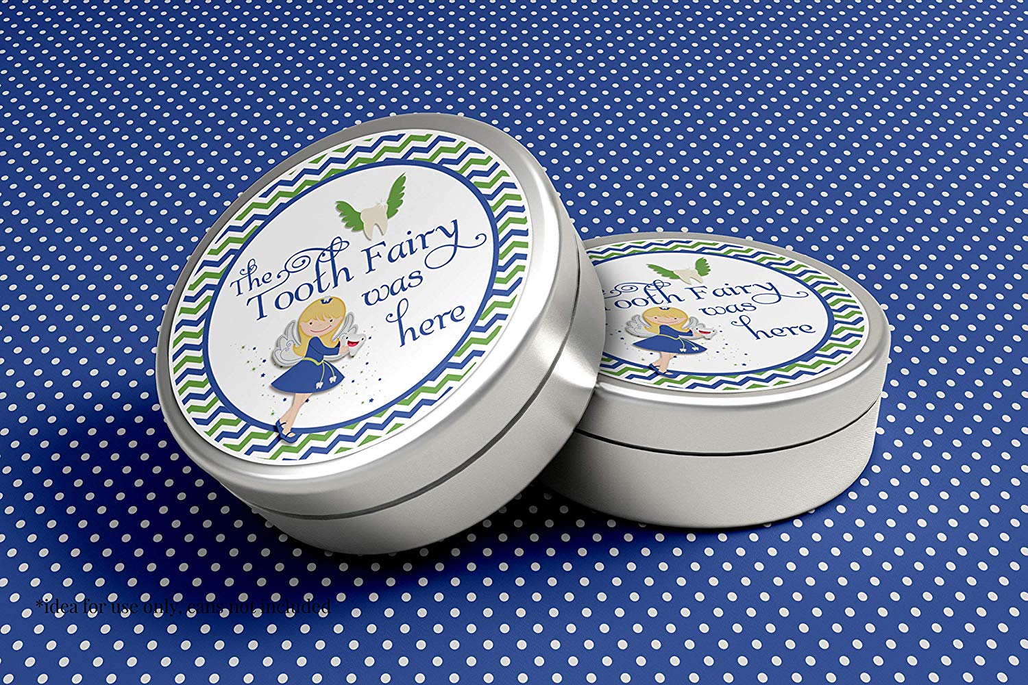 Official Tooth Fairy Stickers in Green & Blue – Amanda Creation