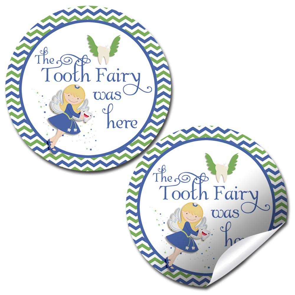Official Tooth Fairy Stickers in Green & Blue – Amanda Creation