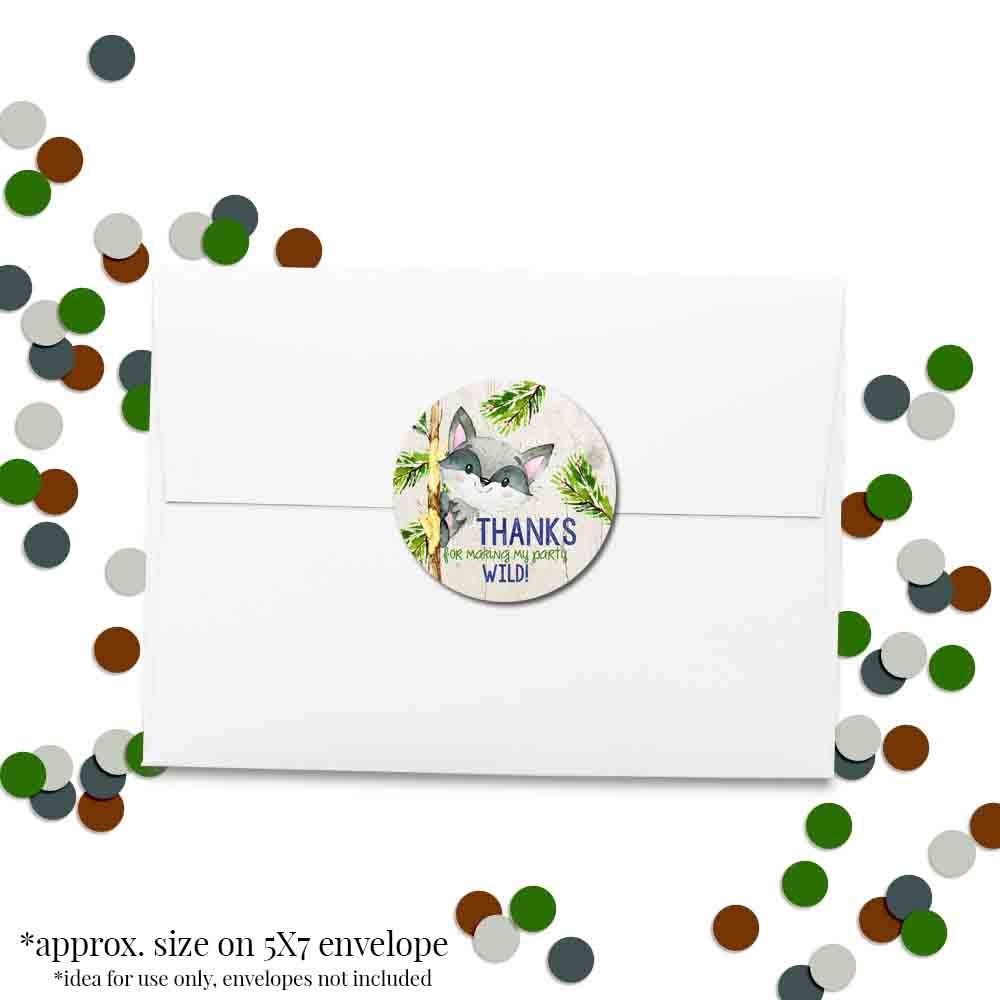 Our Little Rascal Raccoon Birthday Party Favor Stickers – Amanda Creation