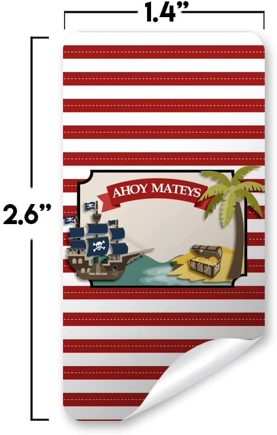 Treasure Wrapper Pirate Treasure Map Birthday Mini Candy Bar Wrappers – Amanda Creation