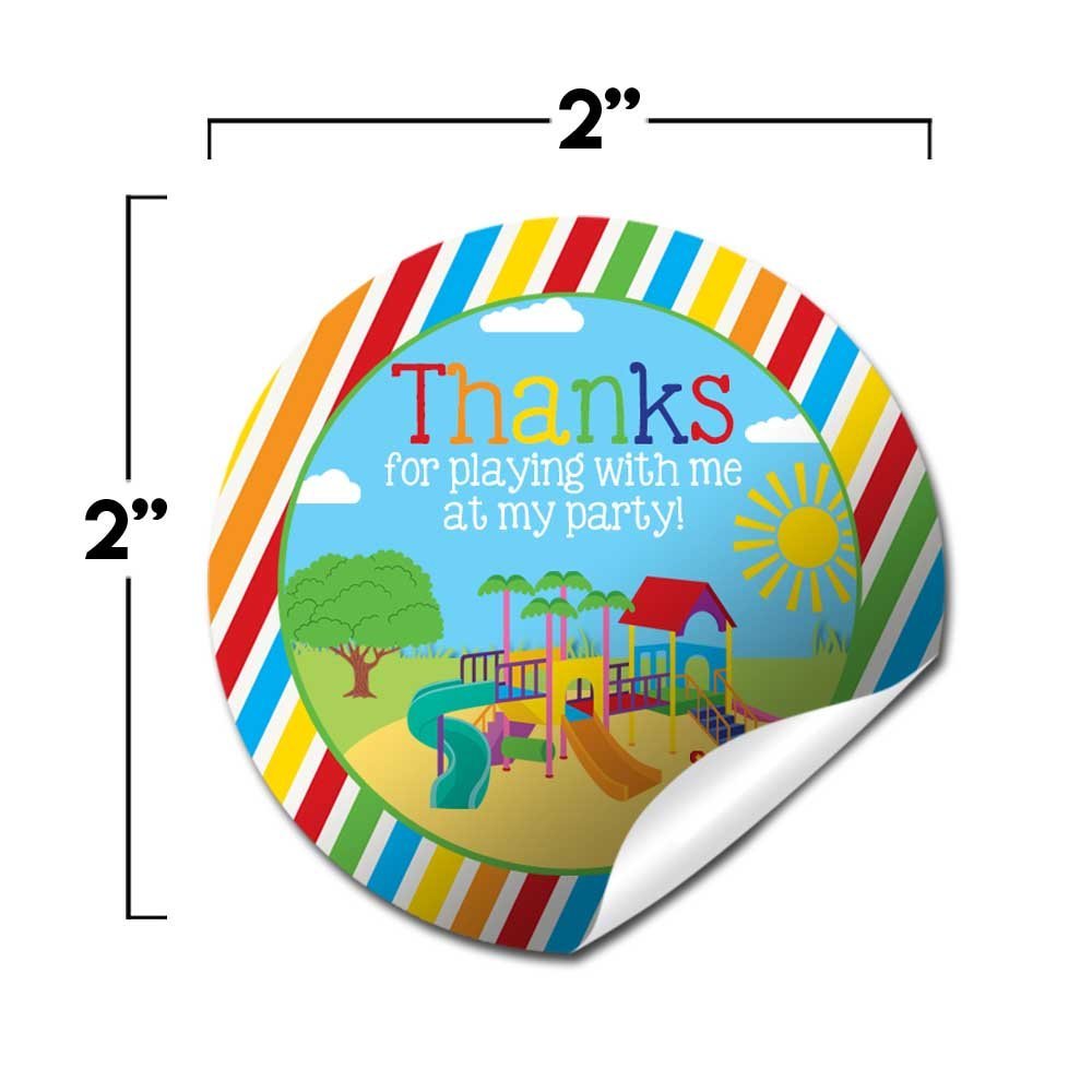 Playground Birthday Party Favor Stickers – Amanda Creation
