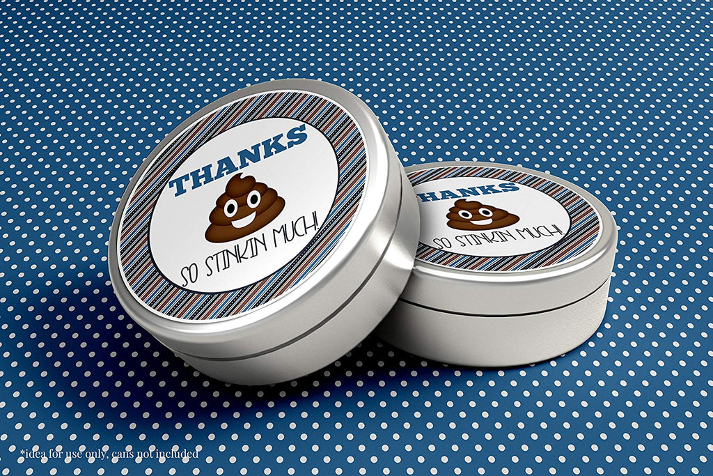 Poop Emoji Party Stickers (Boy)