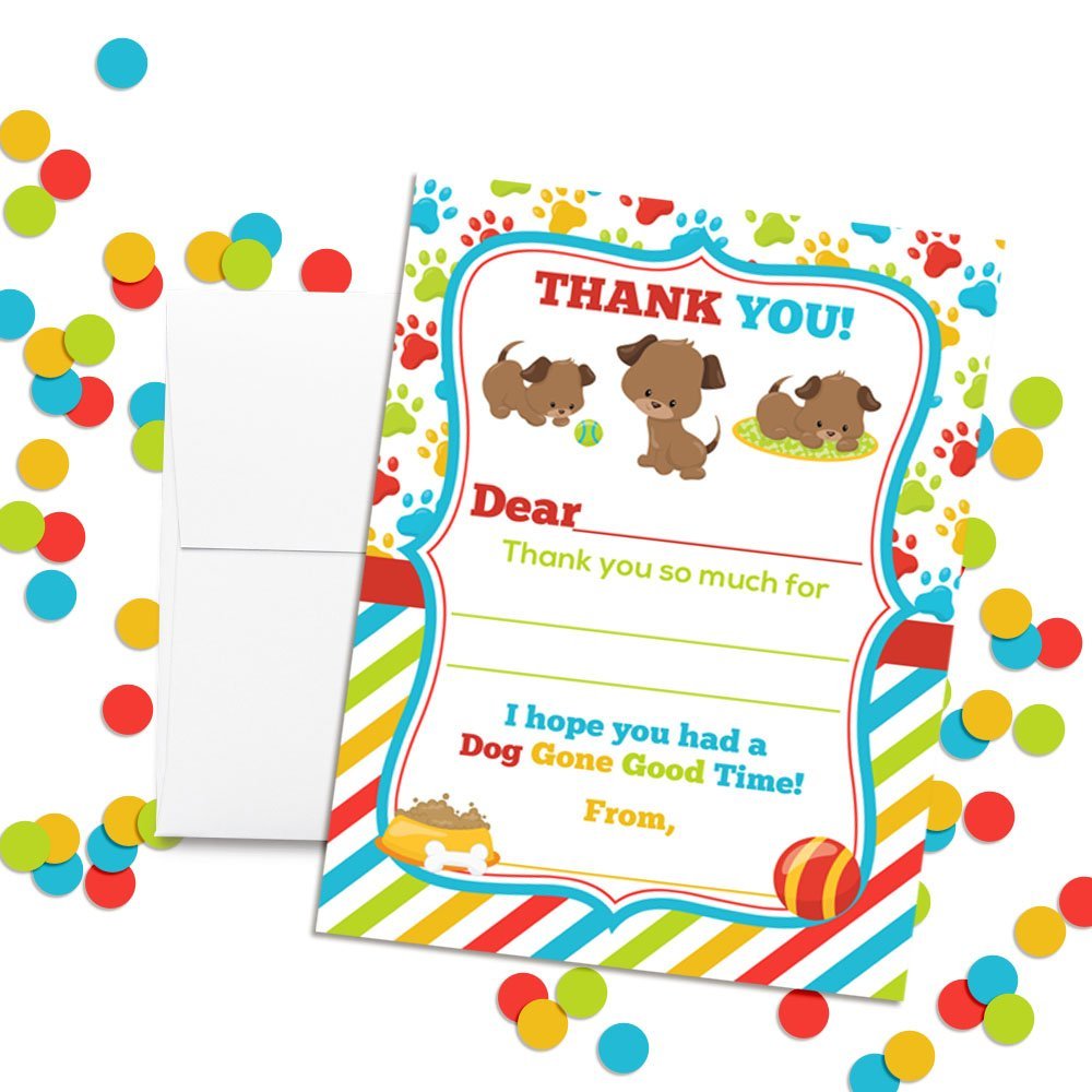 puppy-dog-birthday-thank-you-cards-amanda-creation for Free Printable Dog Thank You Cards Puppy Dog Birthday Thank You Cards – Amanda Creation for Free Printable Dog Thank You Cards