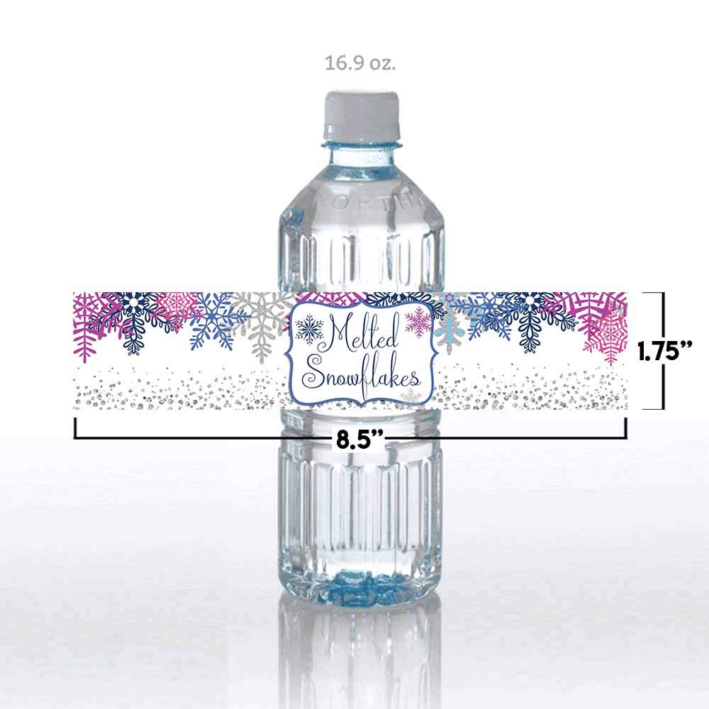 Snowflakes Water Bottle