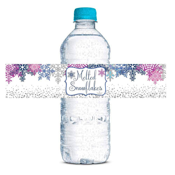 Snowflakes Water Bottle