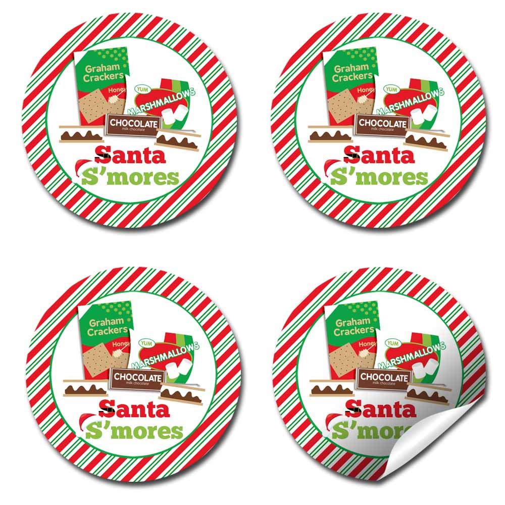 Santa S'Mores Christmas Gift Tag Stickers – Amanda Creation santa-s-mores-christmas-gift-tag-stickers-amanda-creation