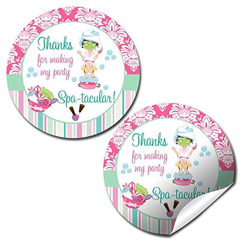 Spa Pampering Party Stickers