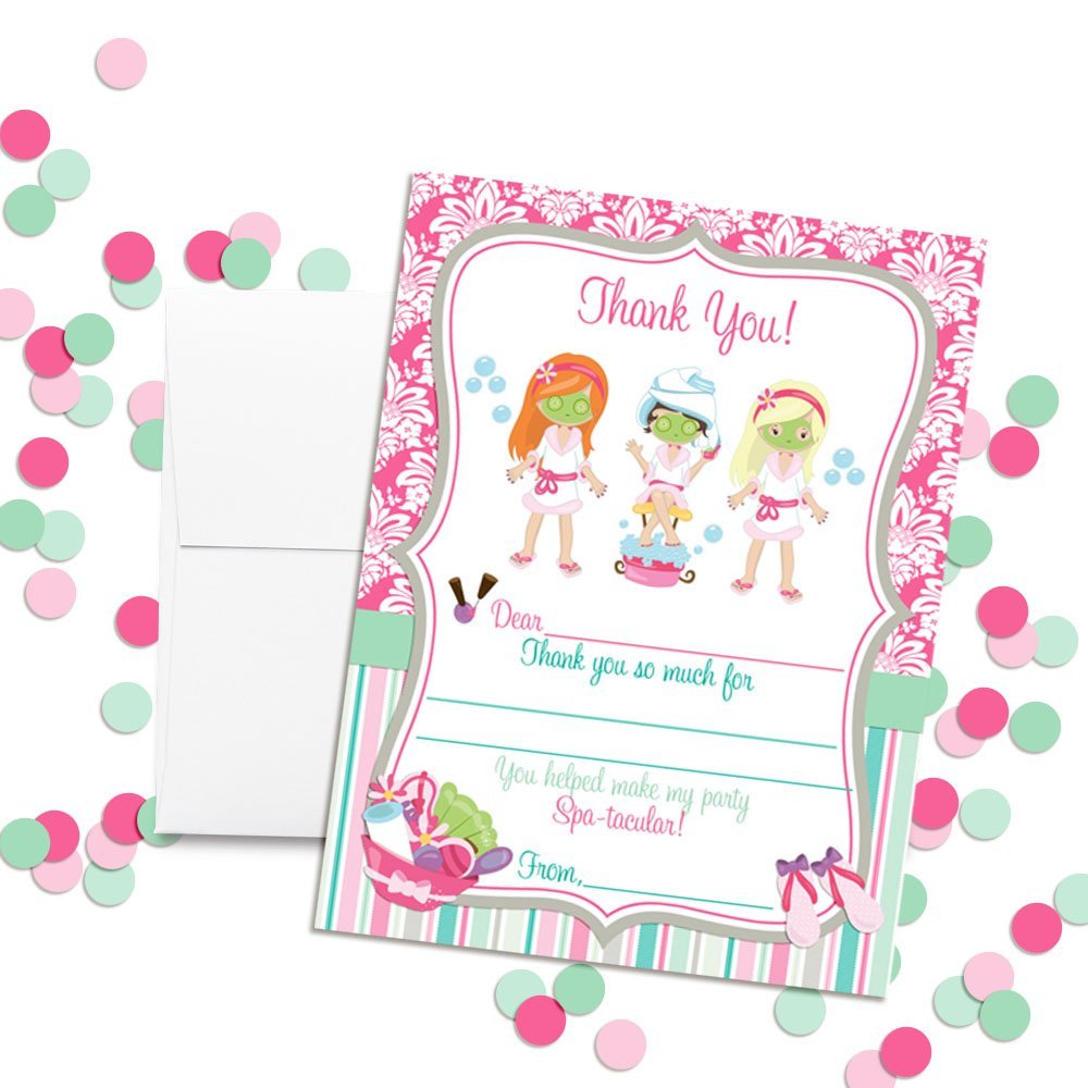 Spa Pampering Thank You Cards