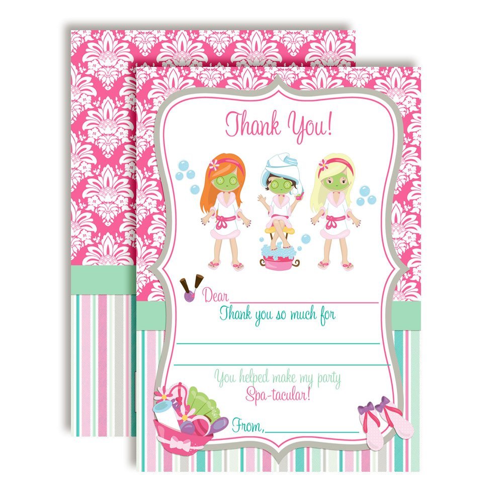 Spa Pampering Thank You Cards