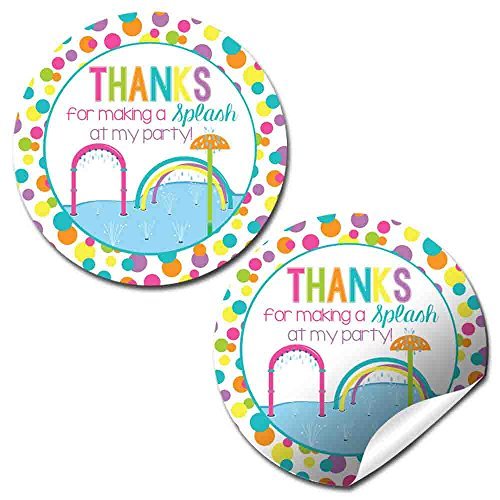 Splash Pad Party Stickers (Girl)