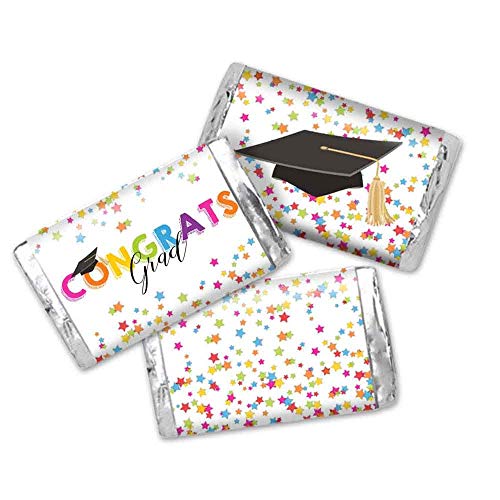 Star Confetti Graduation Mini Candy Bar Wrappers – Amanda Creation