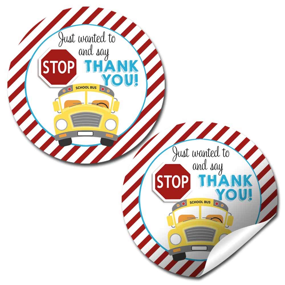 Stop Sign Bus Driver Appreciation Stickers – Amanda Creation