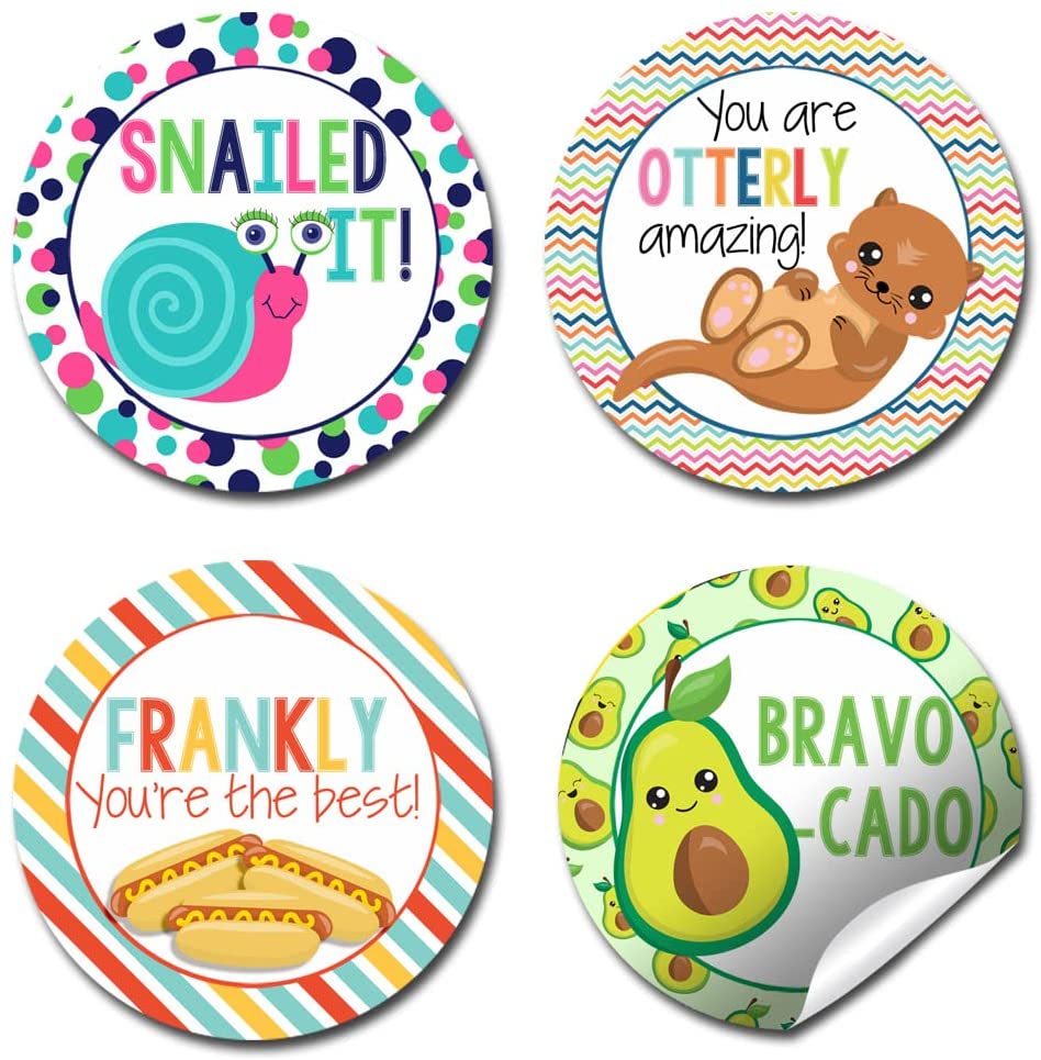 Encouraged Labels Encouragement & Appreciation Sticker Labels Variety Pack for Teachers ...